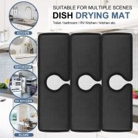 [WDA]✙ 1/3PCS Wrap Absorbent Faucet Mat Absorbent Mat Kitchen Bathroom RV Drying Pads NT 44580 526Rtk