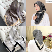 Tudung สแควร์ Bawal ซาตินพิมพ์ Cantik Corak จดหมาย Bawal แฟชั่นมุสลิมฮิญาบ M90665