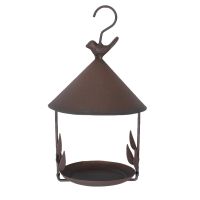 Bird Feeder Bird Outdoor Iron Rainproof Windproof Hanging Style Feeder for Various Pet Birds Feeding Supplies