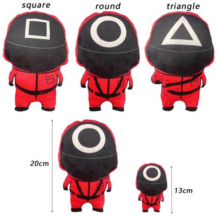 cod-amp-ready-stock-13cm-20cm-soft-cosplay-props-cotton-material-keychian-accessories-backpack-pendant-squid-game-home-ornament-plush-doll-figure