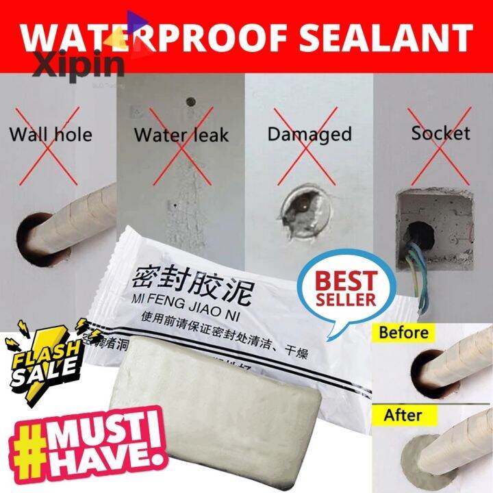 Waterproof Sealant Cement Clay Mud Wall Holes Bathroom Roof Leak Sewer