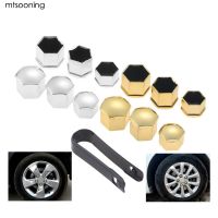 【CW】 20Pcs Anti-Rust 17/19/21mm Gold Trim Tyre Screw Protection Covers Caps