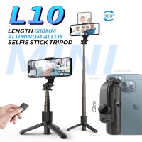 L10รีโมทบังคับชัตเตอร์แบบ3 In 1ไร้สายบลูทูธมินิพับได้ไม้เซลฟี่มือถือสำหรับ