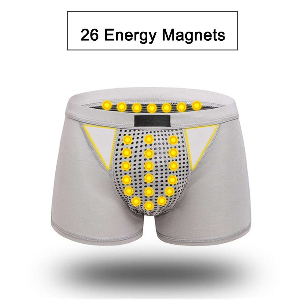 Ggdoo sous-vêtements pour Hommes Physiologique élargissement Underpants Santé Boxer Tourmaline Prostate Magnetic Therapy Panties 