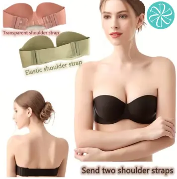 Sexy Invisible Bras For Women Magic Strapless Lingerie Push Up Bra Backless  Bralette 1/2 Cup Brassiere Underwear Wedding Dress