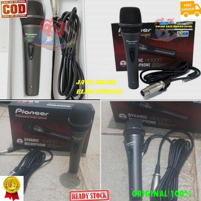 Pioneer Mic Kabel Dynamic Mk Cable Microphone Full Besi Karaoke Vocal Vokal Audio Sound System