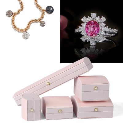 ✺☋ Arched Pearl Clasp Jewelry Box Wedding Ring Box Engagement Rings Necklace Earrings Pendants Jewelry Display Packing Case Box