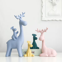 Spot parcel post Nordic Ceramic Decoration Wine Cabinet Childrens Room Animal Home Decoration Creative Gift Gift Elk Decoration