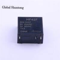 【CW】 10pcs HF42F 024-2HST ( Replaces of FTR-F4AK024T F4AK024T ) 24V 5A 250VAC 30VDC POWER RELAY 2 POLE TV-3 HF42F-024-2HST