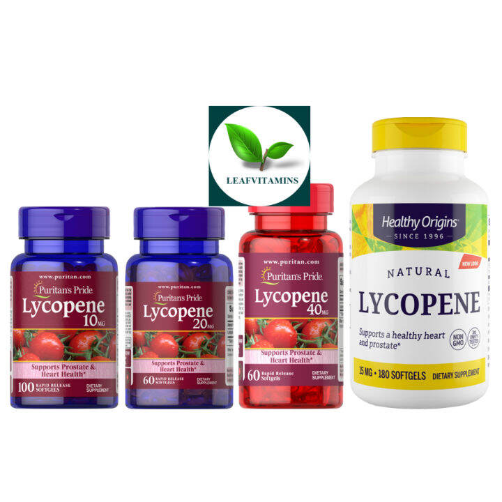 Best selling Puritan's Pride Lycopene 10, 20, 40 mg / 60,100 Softgels
