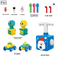 FAL Balloon Powered Car Toys Set Fun Pressing Balloon Racer With Manual Balloon Pump Great Gifts For Children