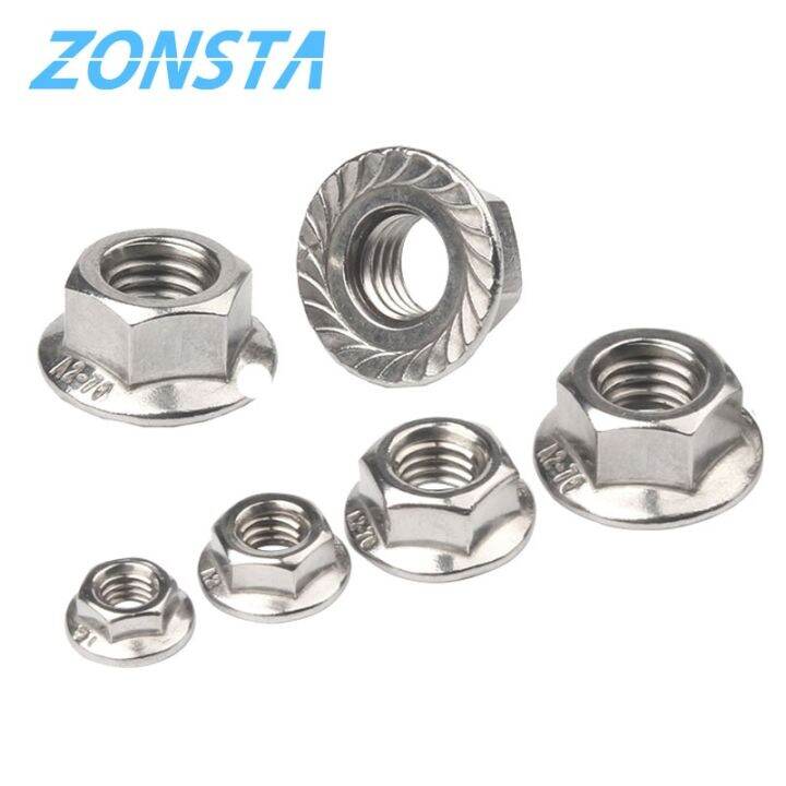 cc-hexagon-flange-nuts-m4-m5-m12-m16-m20-304-pinking-locking-nut-din6923-serrated-spinlock