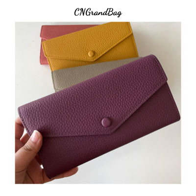 Women Leather Long Wallet Fashion Fold Leather Phone Wallet Ladies Envelope Wallet Hand Purse