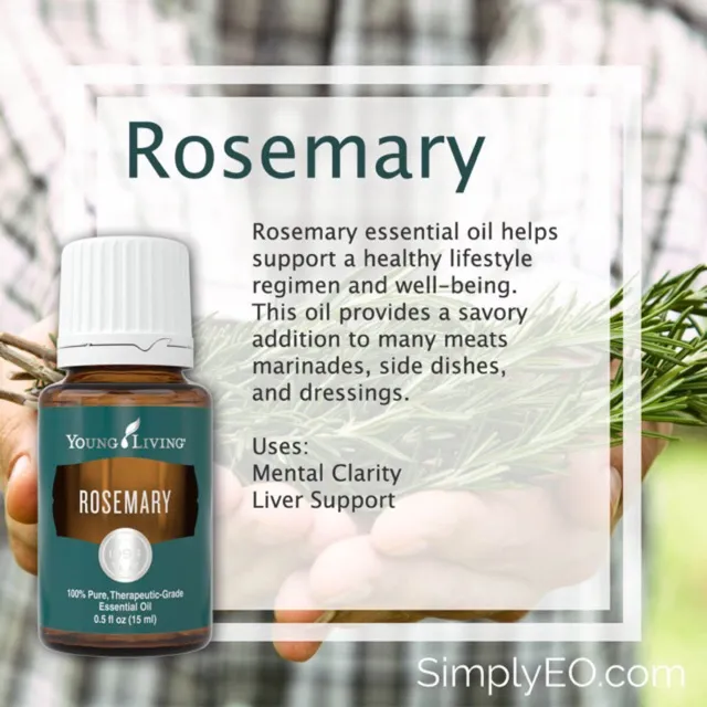 SALE !! YOUNG LIVING ROSEMARY ESSENTIAL OILS 15ml ( 100% Authentic ...