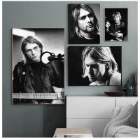 เคิร์ท Cobain ร็อคเพลงวงนักร้องดาวผนังศิลปะรูปภาพโปสเตอร์และภาพพิมพ์ผ้าใบจิตรกรรมสำหรับห้องพักตกแต่งบ้าน