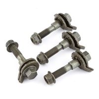 4pcs 14mm Vehicles Steel Four Wheel Alignment Adjustable Camber Kit Cam Bolt Steel Army Green Nails  Screws Fasteners