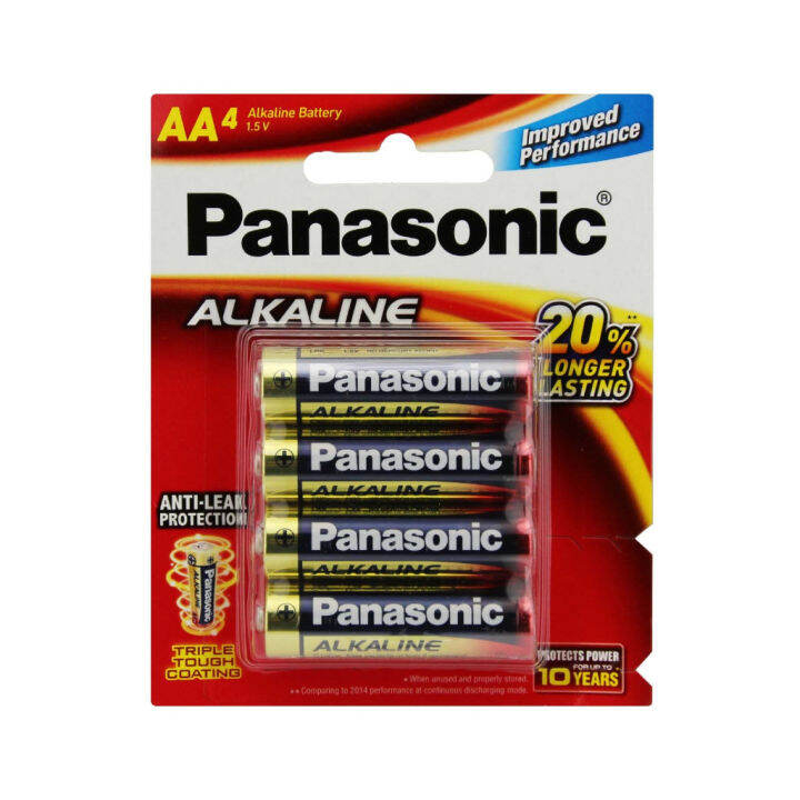 Panasonic Battery Alkaline LR06T/4B AA | Lazada