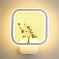 Modern 30W LED Wall Lamp Indoor Black And White Wall Lamp Simple Art Mural Indoor Home Decoration Bedside Wall Lamp