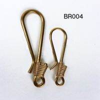 BR004 ตะขอลวดญี่ปุ่น ทองเหลืองแท้ Leatherbrass**ราคาต่อชิ้น** อะไหล่กระเป๋า