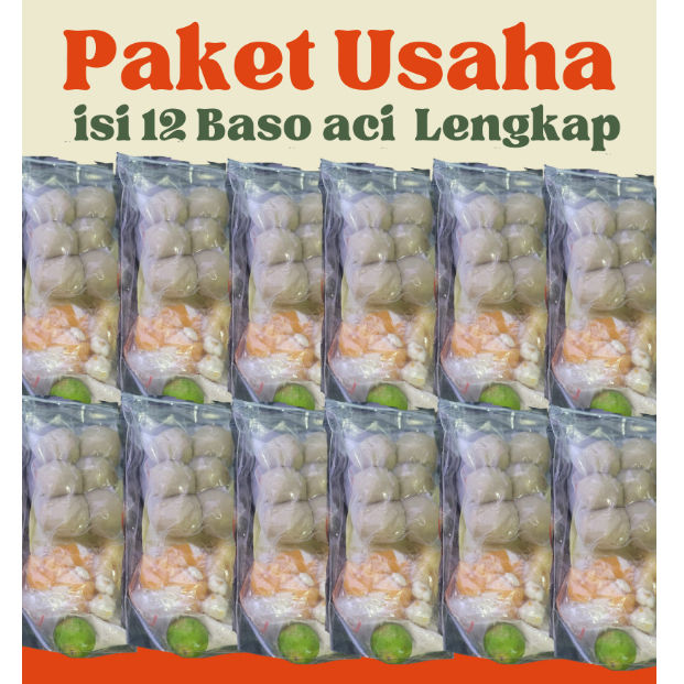 Paket 12 Pack Baso Aci Homemade Boci Isi 6 Bakso Aci Termurah Ayam Suir