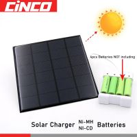 Solar Panel Outdoor Universal Battery Charger DC 5V 1A 1.2V 4 Slot AA/AAA Rechargeable Battery Charger Adapter USB Plug Wires Leads Adapters