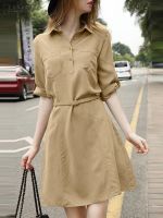 【HOT】☌ 2023 ZANZEA Woman Fashion Sleeve Lapel Shirtdress Street Kleid Sundress Female Dresses