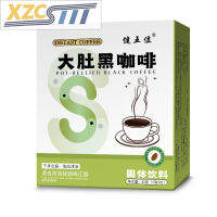 Xzcsttt กาแฟสำเร็จรูปทดแทนมื้ออาหารท้องใหญ่สีดำกาแฟเต็มรูปแบบ40กรัม