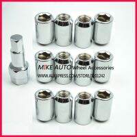 [HOT AIXUSACJWII 526] 20ถั่ว1Key M12X1.25ปลายเปิดเหล็กคาร์บอนแข่งล้อจูนเนอร์ Lug Nut ล็อคความปลอดภัยสำหรับล้อรถ