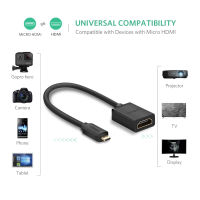 UGREEN 20137 Mini HDMI Adapter Mini HDMI to HDMI Female Cable Adapter Support 4K 8 Inch