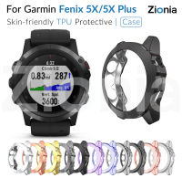 Zionia ที่มีสีสัน TPU Soft เปลี่ยนผิวง่ายเคสปกคลุมเชลล์สำหรับ Garmin Fenix 5X/5X Plus บวก Fenix5X สมาร์ทกีฬาดูอุปกรณ์เสริม