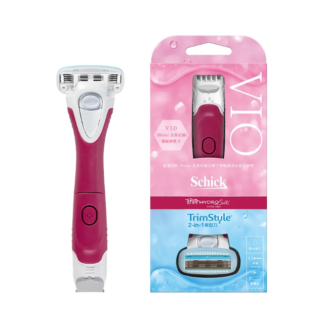 Schick Hydro Silk Trim Style VIO Women's Razor with Bikini Trimmer
