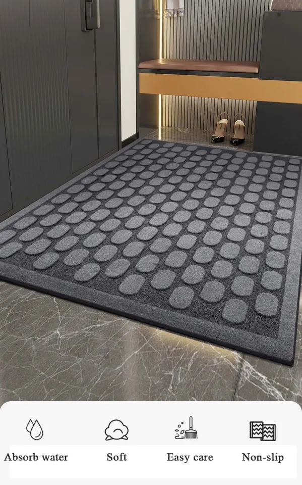 Door Mat Outdoor Indoor Entrance Doormats-Thick Absorbent Rubber