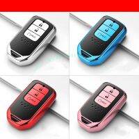 NEW Soft TPU Car Key Case for Honda AVANCIER new URV CRV 2017 smart remote keyless 3 no button logo case for pc Car Accessories