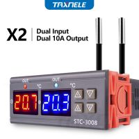 STC-3008 Dual Digital Temperature Controller Two Relay Output 12V 24V 220V Thermoregulator Thermostat Heater Cooler dual probe