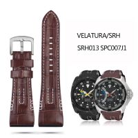 ❀❣﹍ สายนาฬิกาหนังแท้ 26 มม. สำหรับ Seiko VELATURA/SRH Series SRH013 SPC007J1 SPC007 สายนาฬิกาหัวเข็มขัดเหล็กสร้อยข้อมือ