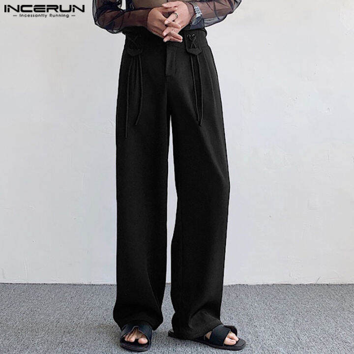 incerun-mens-hippy-sporty-กางเกงลำลองหลวม-chino-เอวสูงตรงกางเกงขายาวสีล้วน-สไตล์เกาหลี