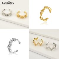 [Han ornaments] PANAOBEN 925ต่างหูเงินสำหรับผู้หญิงฉลุบาง Earcuff คริสต์มาสต่างหูผู้หญิงไม่มีการเจาะเครื่องประดับแนวโน้มแฟชั่น