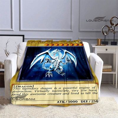 （in stock）Classic anime Yu GI Oh! Printed sofa bed blanket, soft and comfortable Flannel blanket, suitable for travel, family and birthday gifts（Can send pictures for customization）