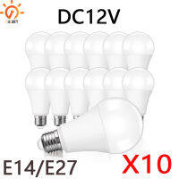 10ชิ้นล็อตหลอดไฟ LED DC 12โวลต์โคมไฟ E27ไฟ LED L Ampada 3วัตต์5วัตต์7วัตต์12วัตต์15วัตต์36วัตต์ illas นำแสงสำหรับ12โวลต์แรงดันต่ำหลอดไฟ