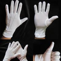 White Gloves Thin Performance Driving Security Lengthened Gloves With Buttons Labor Protection H8C4