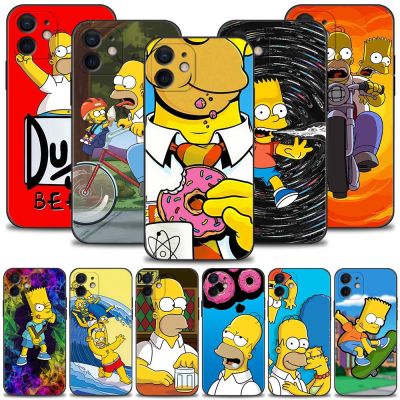 [สินค้าใหม่ในสต็อก] Simpsons กรณีโทรศัพท์อะนิเมะสำหรับ iPhone 14 13 12 11 Pro Max 6วินาที6 7 8บวก X XR 12 13มินิกันกระแทกปก Fandas