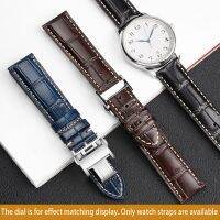 สายรัดข้อมือตัวล็อกแบบผีเสื้อหนังวัวสายนาฬิกา L2.628/L2.673 L4สำหรับ Longines Master Collection 19 20 21Mm