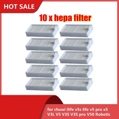 ♟☽✤ HEAP Filter Mop Cloth 10pcs side Brush for chuwi ilife v5s life v5 pro x5 V3L V5 V3S V3S pro V50 Robotic Vacuum Cleaner Parts