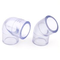 1pc 20 25mm Transparent UPVC Elbow Joints Aquarium Tools Garden Irrigation Pipe Connectors