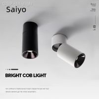 Jhjhhgh Saiyo ไฟสปอตไลต์ Led COB โคมเพดานไฟดาวน์ไลท์แบบพับได้5W 7W 10W 12W 220V