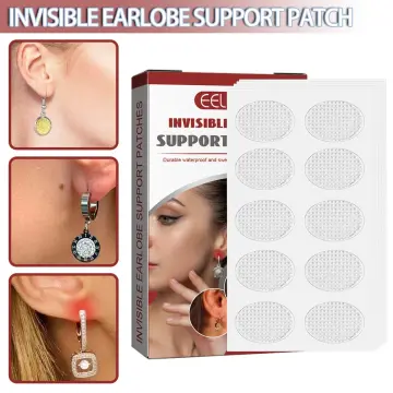 Ear Lifts Invisible Ear Lobe Support Solution Patches - 60 Count Clear 