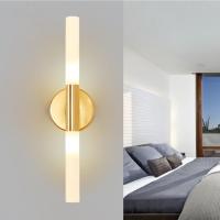 Modern metal tube up down LED wall lamp light sconce Bedroom foyer washroom living room toilet bathroom wall light lamp