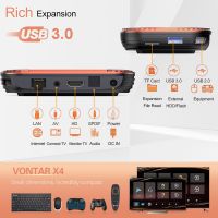 ปลั๊กสหภาพยุโรป4G64G สปอตสินค้า VONTAR X4 Amlogic กล่องทีวี Android อัจฉริยะขนาด11นิ้ว4GB 128G 32GB 64GB Wi-Fi AV1กล่องสมาร์ททีวีกล่องทีวี4K 1000ม. ชุดกล่องด้านบน