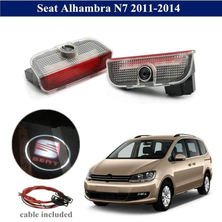ไฟประตูรถยนต์2ชิ้น-vw-พร้อมสายสำหรับ-n7-seat-alhambra-2011-2014