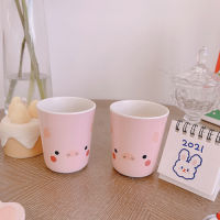 Cute Japanese cartoon bowls student children pig-shaped plate fruit plate eating bowl pink piggy cup